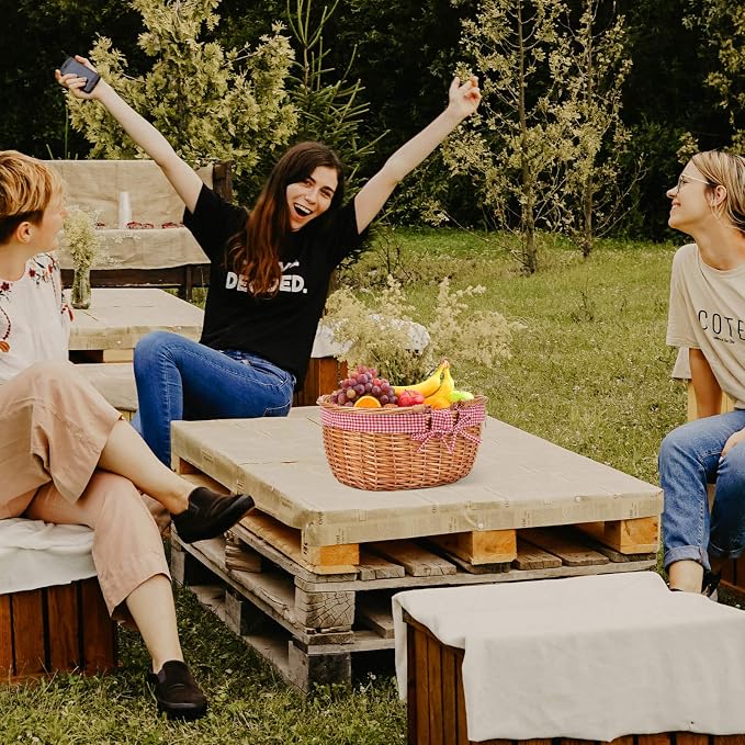 G GOOD GAIN Wicker Picnic Basket - Image 6