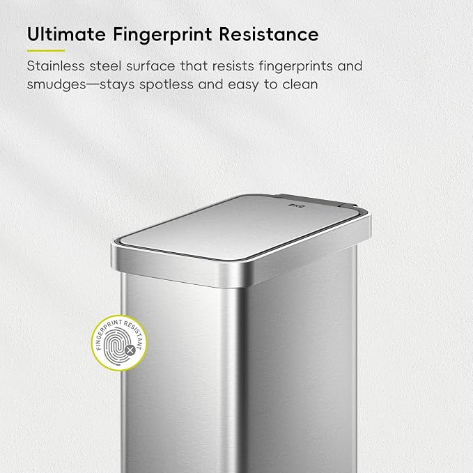 EKO Hudson Slim 50L / 13.2 Gallon Kitchen Trash Can - Image 7