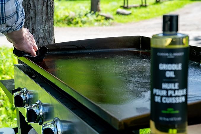 CARON & DOUCET - 100% Plant-Based Griddle Cleaning Set: Seasoning Oil & Soap - Image 4