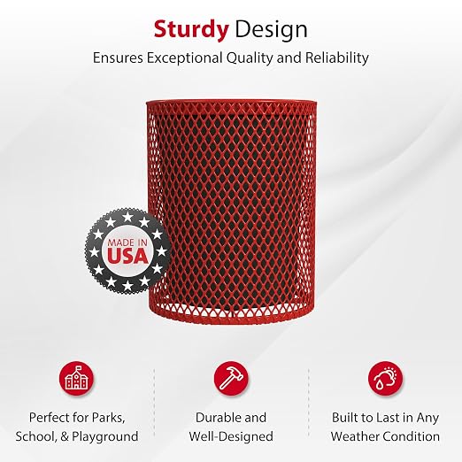 Leisure Craft Heavy-Duty 32 Gallon Receptacle, Liner Included, Made - Image 2