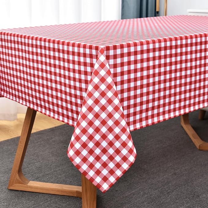 Classic Gingham Plaid Tablecloth Fabric - Image 8