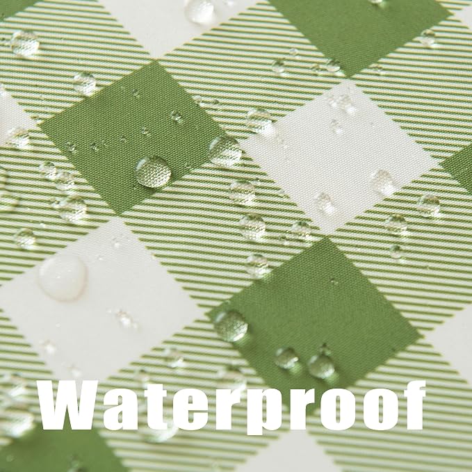 Waterproof Checkered Tablecloth Fabric - Image 4