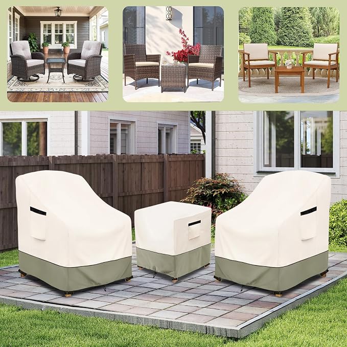 3-Piece Patio Furniture Covers Waterproof - Image 6