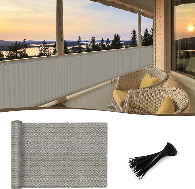 SUNNY GUARD 2.5/2.6/3/3.3/4/5/6/8 Balcony Privacy Screen Fence, Apartments by SUNNYGUARD