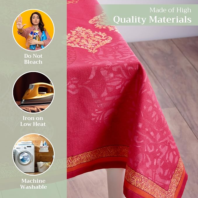 Maison d' Hermine Table Cloth Rectangle Table 100% Cotton 70 x 120 Inches Fall - Image 3