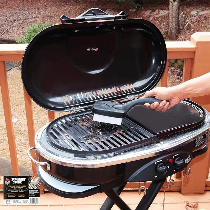 Better Grillin Scrubbin Stone Grill Cleaner Handle-Protect Hands & Nails When - Image 7