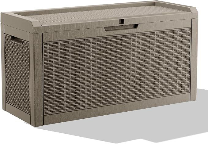 60 Gallon Outdoor Storage Box – Resin Deck Box by ATMELT