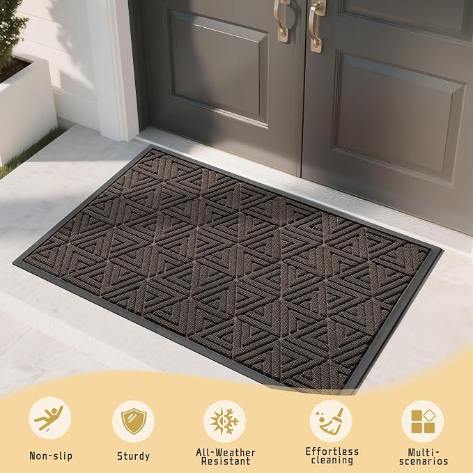 Yimobra Large Door Mat 47x32, All-Weather Waterproof Non-Slip Welcome Matt - Image 7