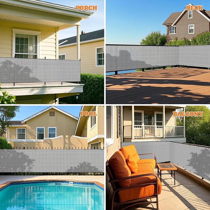 2.5' x 146' Balcony Privacy Screen Fence Cover - Image 2