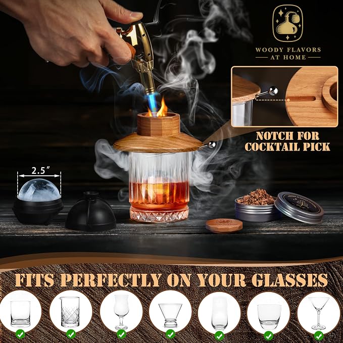 Cocktail Smoker Kit – Drink Smoker Bartender Kit - Image 4