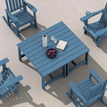 SERWALL Patio Coffee Table, HDPE Rectangle Outdoor Coffee Table Set of 2 by SERWALL