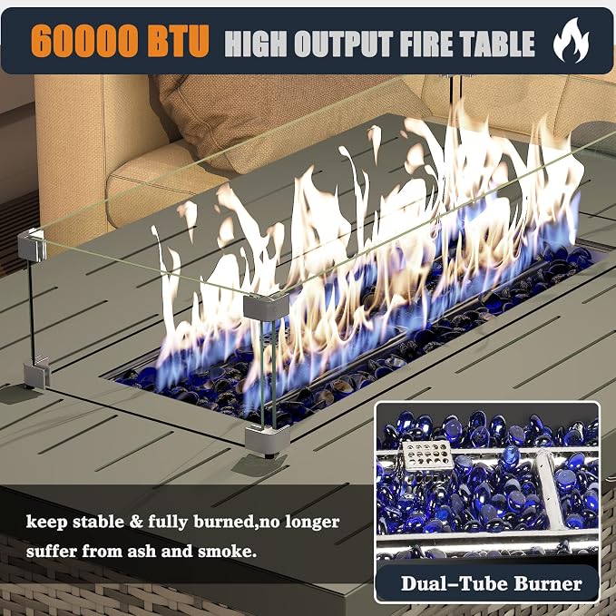 44 Inch Propane Gas Fire Pits Table - Image 3