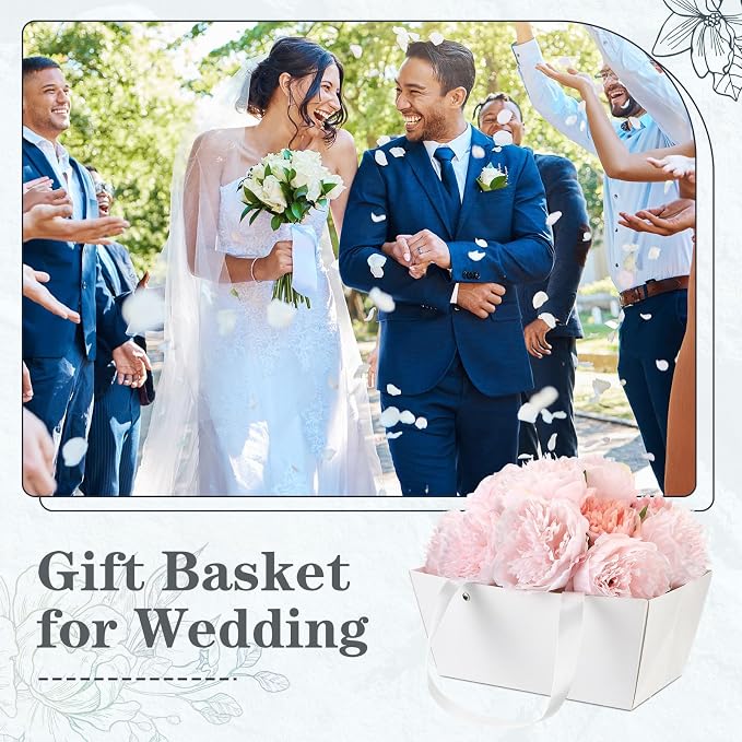 Glenmal 72 Pcs Baskets for Gifts Waterproof Empty Kraft Basket Bulk - Image 5