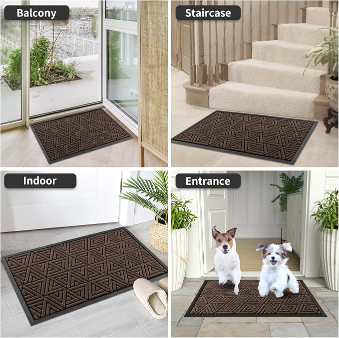 Yimobra Outdoor Mats for Front Door 29.5x17, Stops Mud & Dirt at Entrance - Image 9