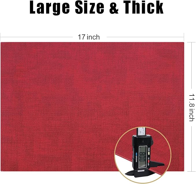 Homaxy Faux Leather Heat Resistant Placemats - Image 5