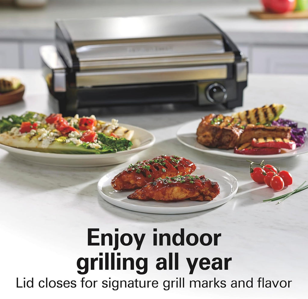 Electric Indoor Searing Grill with Adjustable Temperature Control to 450F, 118 – close-up