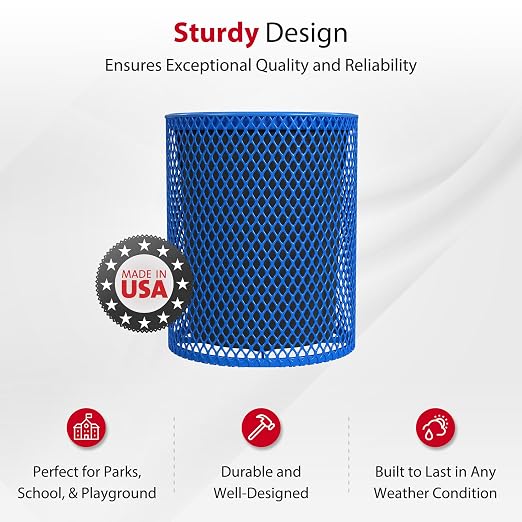 Leisure Craft Heavy-Duty 32 Gallon Receptacle, Liner Included, Made - Image 2