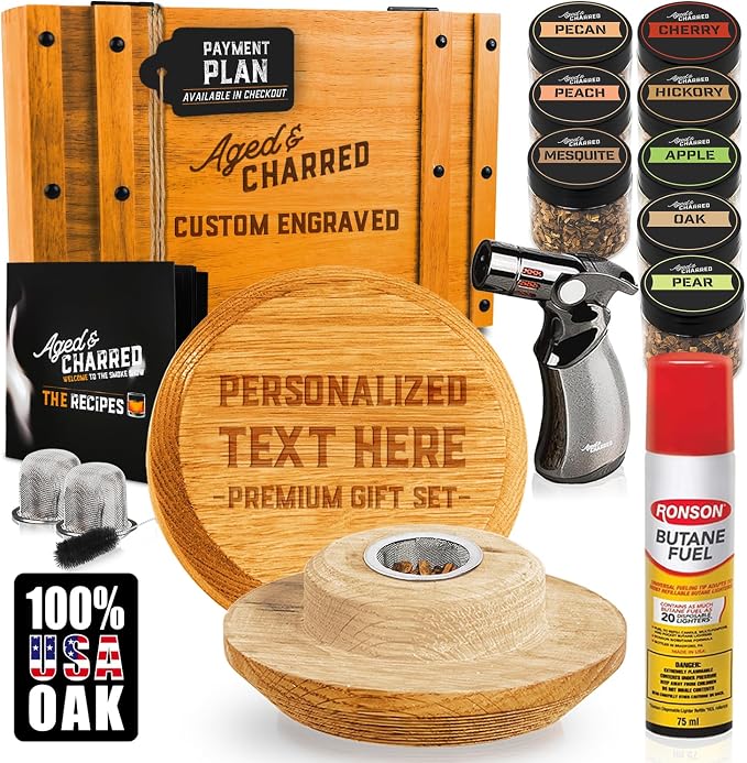 Custom Whiskey Cocktail Smoker Kit by AgedCharred
