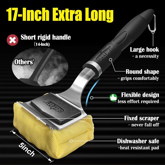 GRILLART Grill Brush for Outdoor Grill Bristle Free - Image 3