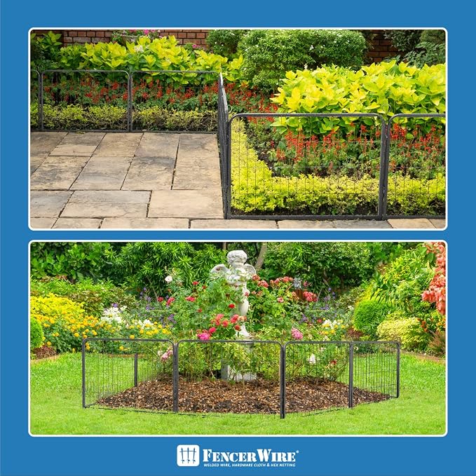 Fencer Wire Decorative Wire Fence, Panel Decor, Heavy Duty Iron Landscape Patio - Image 9