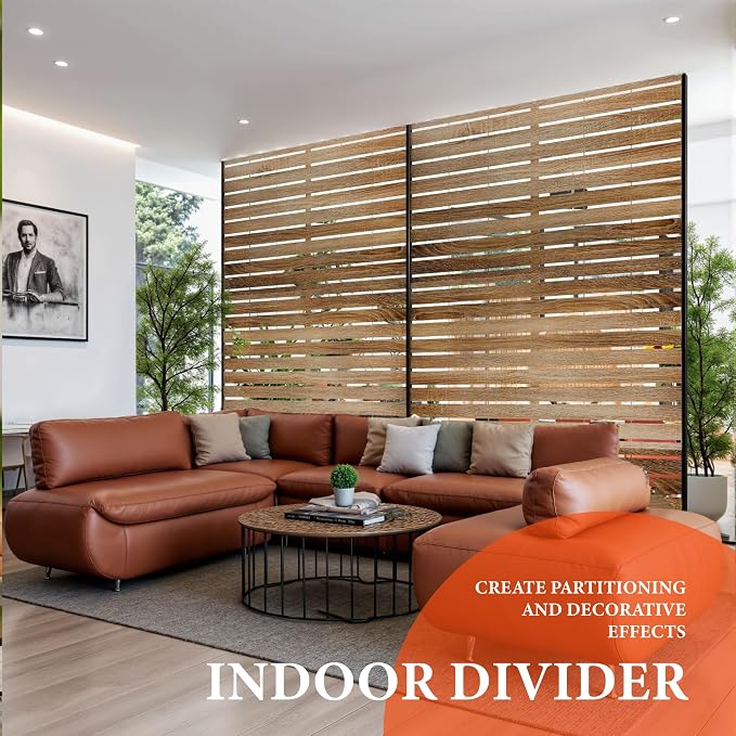 GarveeLife Metal Privacy Screen 72" h x 47" w, Outdoor Privacy Screens and - Image 6