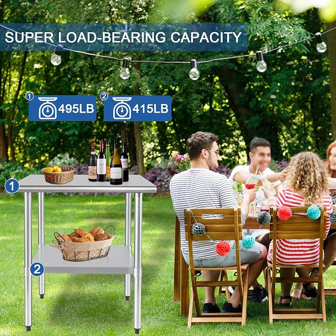 HARDURA Stainless Steel Table 24X36 Inches - Image 5