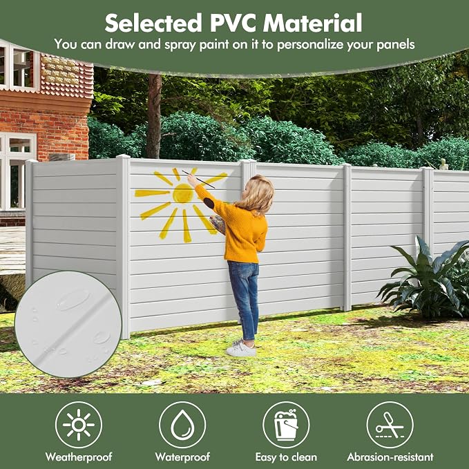 Giantex Air Conditioner Fence 2 Panels - Image 5