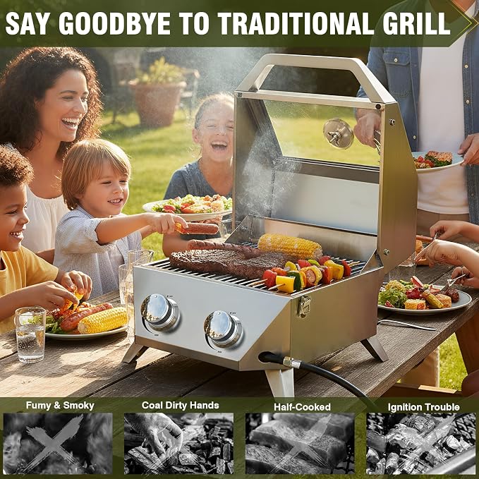BESTFIRE Tabletop Gas Grill - Image 9