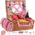 Neti Neti Wicker Picnic Basket for 4 by NetiNeti