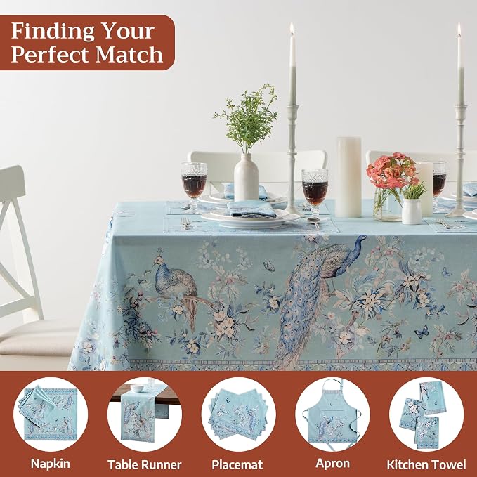 Maison d' Hermine Premium Table Cloth Rectangle Table 100% Combed Cotton 90 x - Image 7