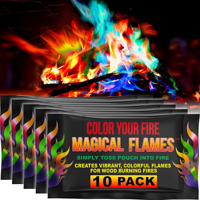 Magical Flames Fire Color Packets, Vibrant Multi-Color Fire by MagicalFlames