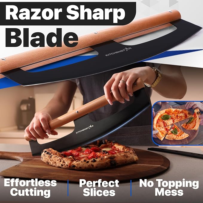 KitchenStar 16-Inch Pizza Cutter Rocker Blade - Image 3