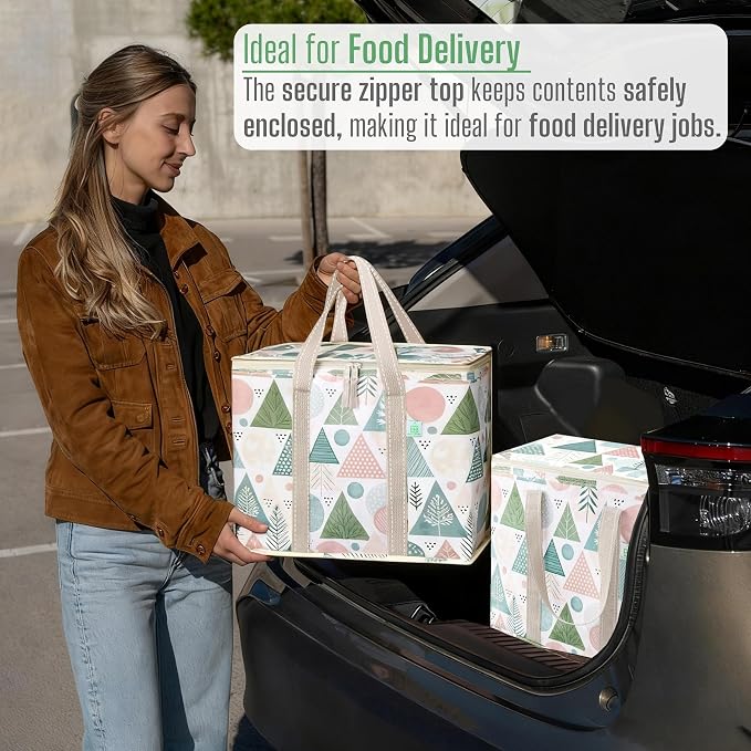 VENO 2 Pack Cooler Bag, Insulated Grocery Bags - Image 8