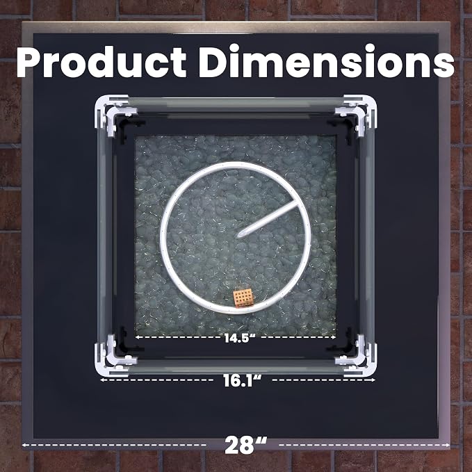 Propane Outdoor Fire Pit Table, Outdoor Gas FirePit - Image 9