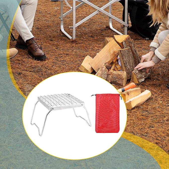 Mini Camp Grill Folding Campfire Grill Sturdy Portable - Image 5