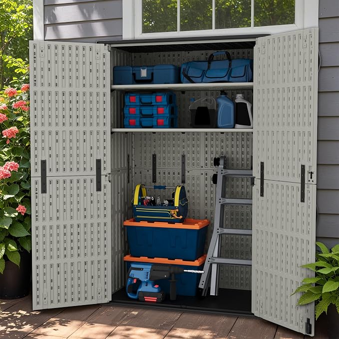 Greesum Outdoor Storage Cabinet, 50 Cu.Ft Deck Box Without Shelves, Waterproof - Image 2