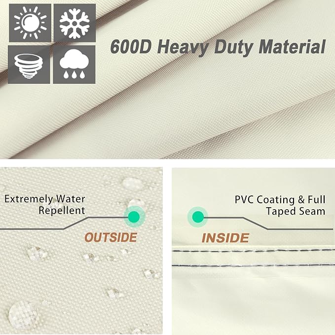 NettyPro Grill Cover Heavy Duty Waterproof 64 inch, Outdoor 2-3 Burners Gas BBQ - Image 2