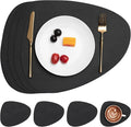 Myir JUN Placemats, Dual-Sided Placemats Waterproof Faux Leather Placemats Set by MyirJUN