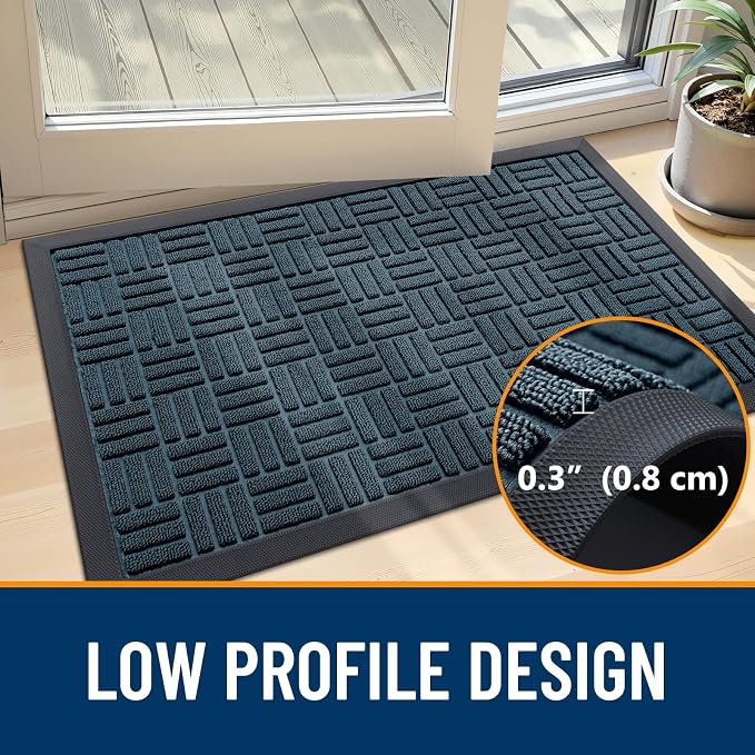 OLANLY Front Door Mat Outside Entrance 29.5x17, Heavy Duty Sturdy Natural - Image 6