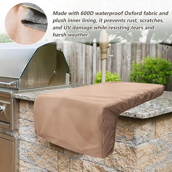 Cover for Lynx Double Side Burner Built-in, Heavy Duty 600D Waterproof Outdoor - Image 5