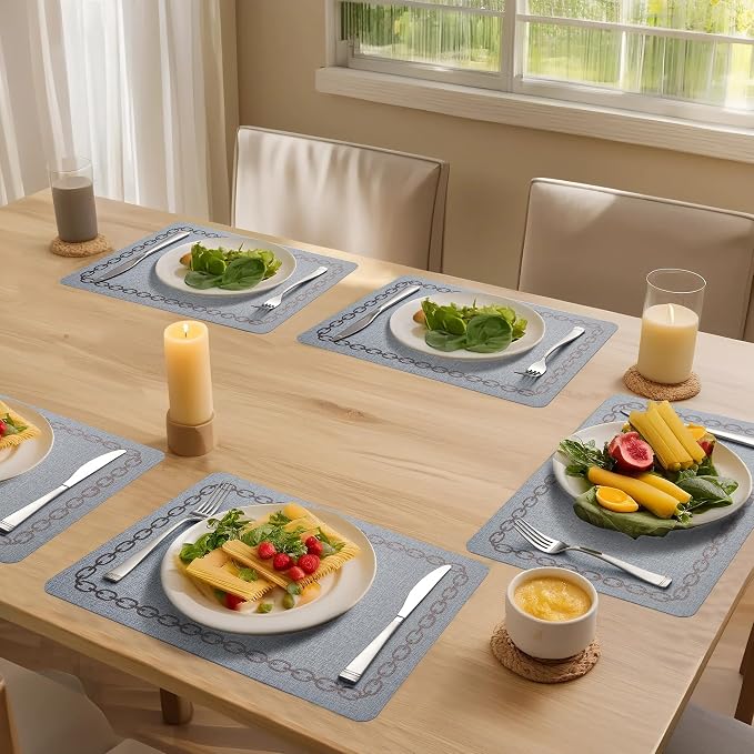 Placemats Set of 4, Heat Resistant & Waterproof Table Mats - Image 7