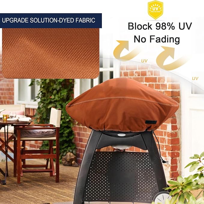 NettyPro Grill Cover for Small Q Series Grills, Waterproof Heavy Duty Portable - Image 3