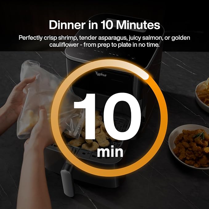 Typhur 8QT Sync Air Fryer with Built-in Wireless Meat Thermometer, 9-in-1 Smart - Image 9