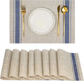 Placemats Set of 8，Non-Slip PVC Weave Table Mats Easy to Clean，Heat Resistant by flohar