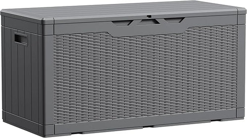 Devoko 100 Gallon Waterproof Large Resin Deck Box Indoor Outdoor Lockable by DEVOKO