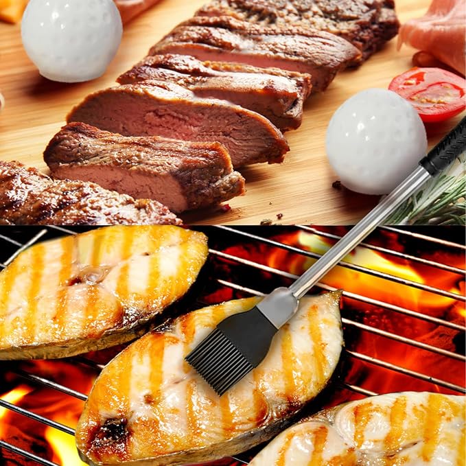 Golf Grilling Gifts for Men 8pcs Golf BBQ Grill Accessories Tools Utensils Set - Image 4