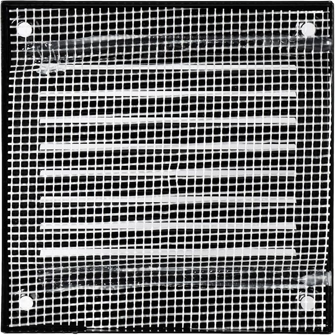 Repa Market 5-Pack 4x4 Inch Air Vent Cover/Black Galvanized Steel Louvered - Image 7