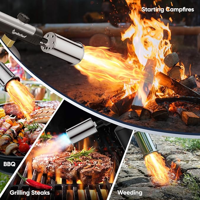 Powerful Propane Torch Head, Culinary Torch Lighter, Kitchen Cooking Torch - Image 4