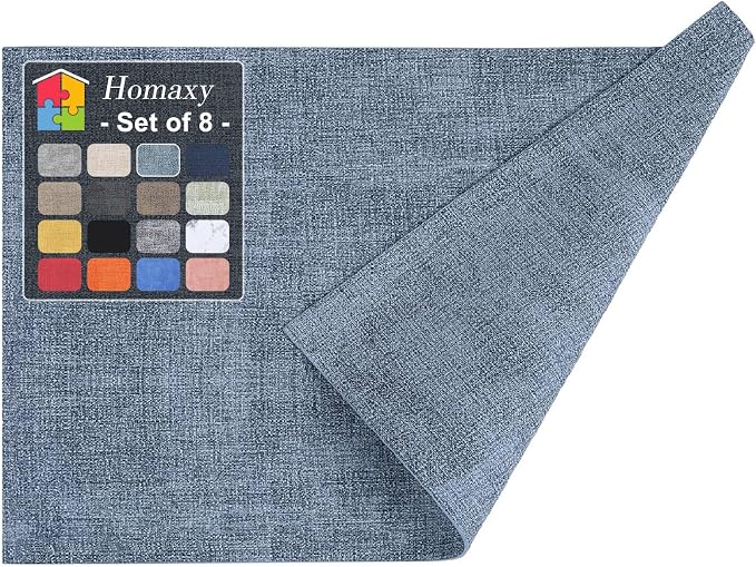 Homaxy Faux Leather Heat Resistant Placemats by Homaxy