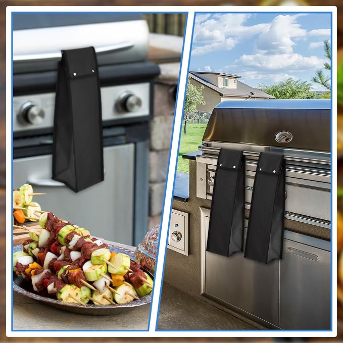Amylove 2 Sizes Grill Utensil Storage BBQ Tool Bag Foldable Oxford Grilling - Image 6
